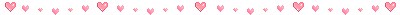 a banner of little pink hearts that beat